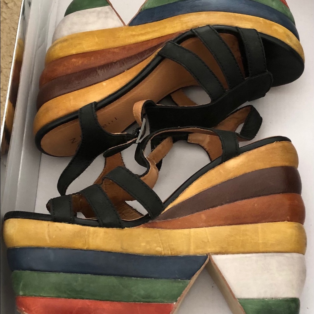 ZiGi Girl Sundae Rainbow Platform Sandal - Size 8